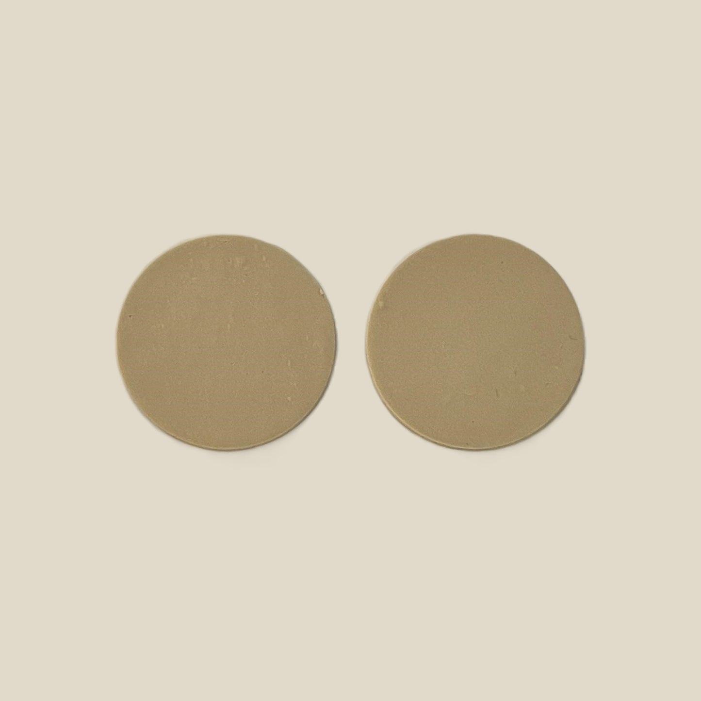 'Luna' Stud Earrings - Plain Single Circle