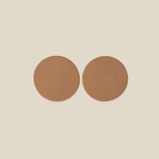 'Luna' Stud Earrings - Plain Single Circle