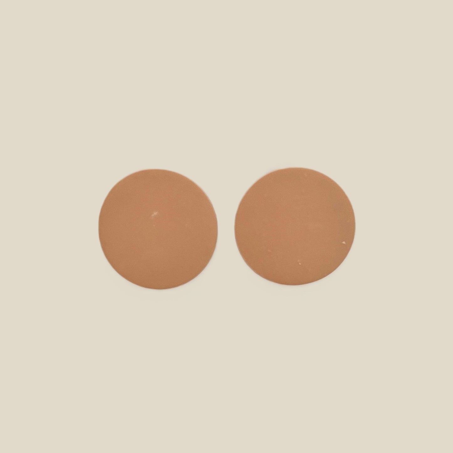 'Luna' Stud Earrings - Plain Single Circle